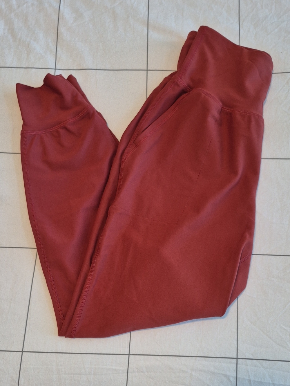 Old Navy Rust Red High-Rise Jogger Leggings